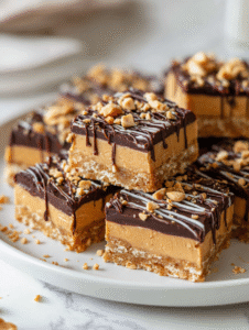 No-bake Peanut Butter Bars Recipe
